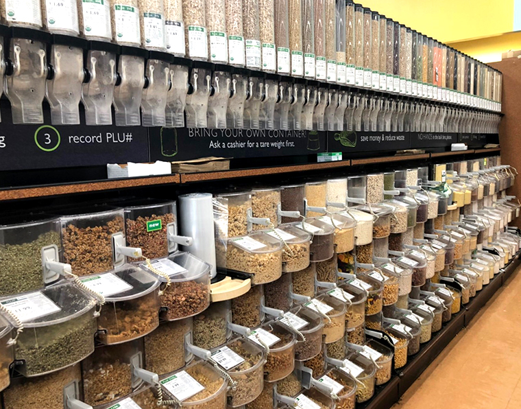 コープのナッツ量り売り場