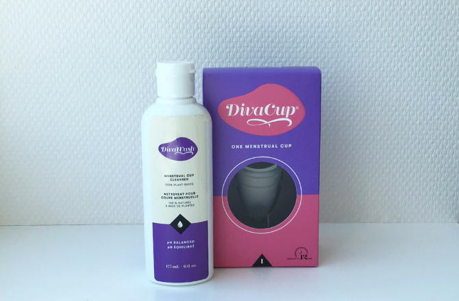Divaカップと専用洗浄剤
