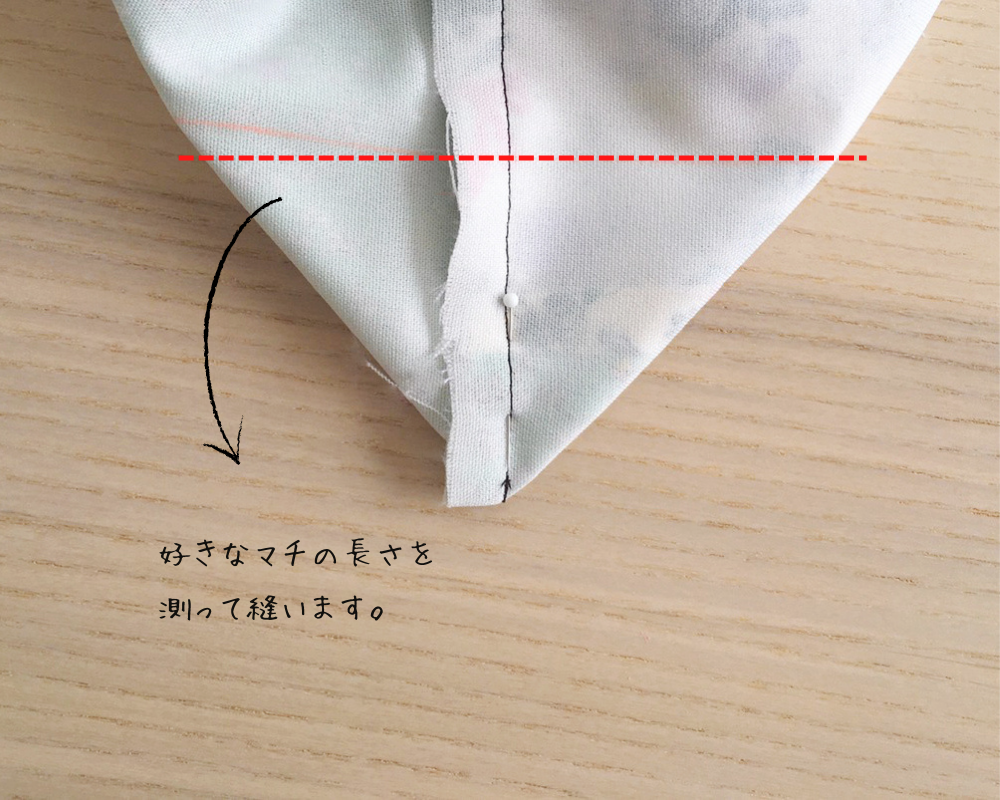 マチの付け方